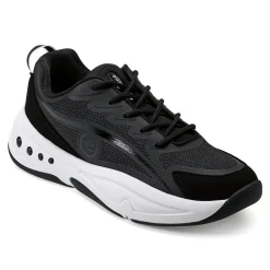 Hot Easy Spirit Pacer Lace Up Sneakers BlackMesh
