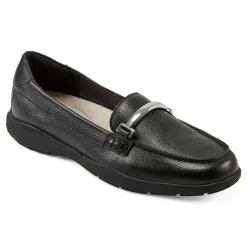 Outlet Easy Spirit Paula Casual Loafers BlackLeather