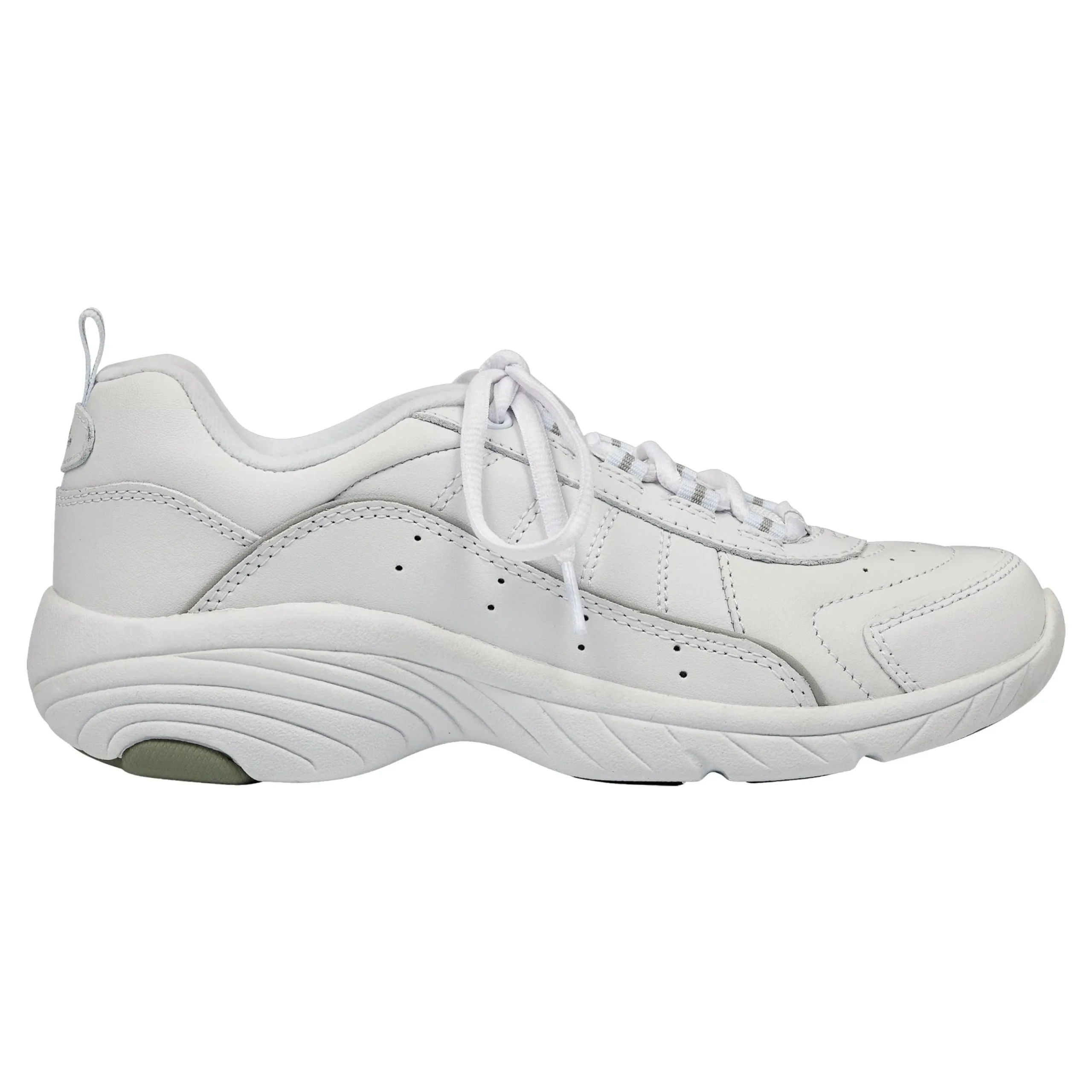 Best Easy Spirit Punter Athletic Shoes WhiteGreyLeather