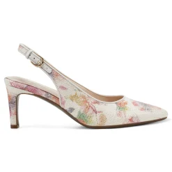 New Easy Spirit Raveen Slingback Pumps FloralRaffia