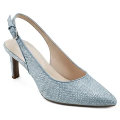 Best Easy Spirit Raveen Slingback Pumps LightBlueRaffia