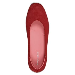 Outlet Easy Spirit Rhyan Washable Eco Knit Flats Red