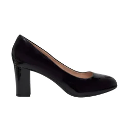 Clearance Easy Spirit Riley Hidden Platform Pumps BlackPatent