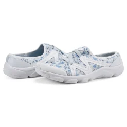 Best Easy Spirit Riptide Clogs White/BlueFloral