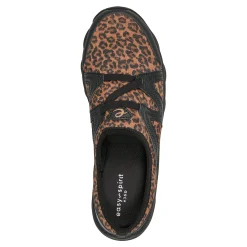 Outlet Easy Spirit Riptide Clogs Black/Leopard