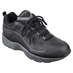 Discount Easy Spirit Romy Leather Walking Shoes BlackLeather