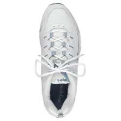 New Easy Spirit Romy Leather Walking Shoes White/GreyLeather