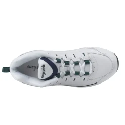 Hot Easy Spirit Romy Leather Walking Shoes White/NavyLeather