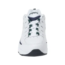 Hot Easy Spirit Romy Leather Walking Shoes White/NavyLeather