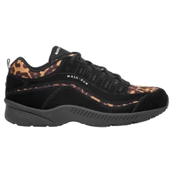 Online Easy Spirit Romy Suede Walking Shoe BlackLeopardSuede
