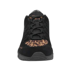 Online Easy Spirit Romy Suede Walking Shoe BlackLeopardSuede