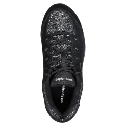 Clearance Easy Spirit Romy Walking Shoes BlackSilverGlitter