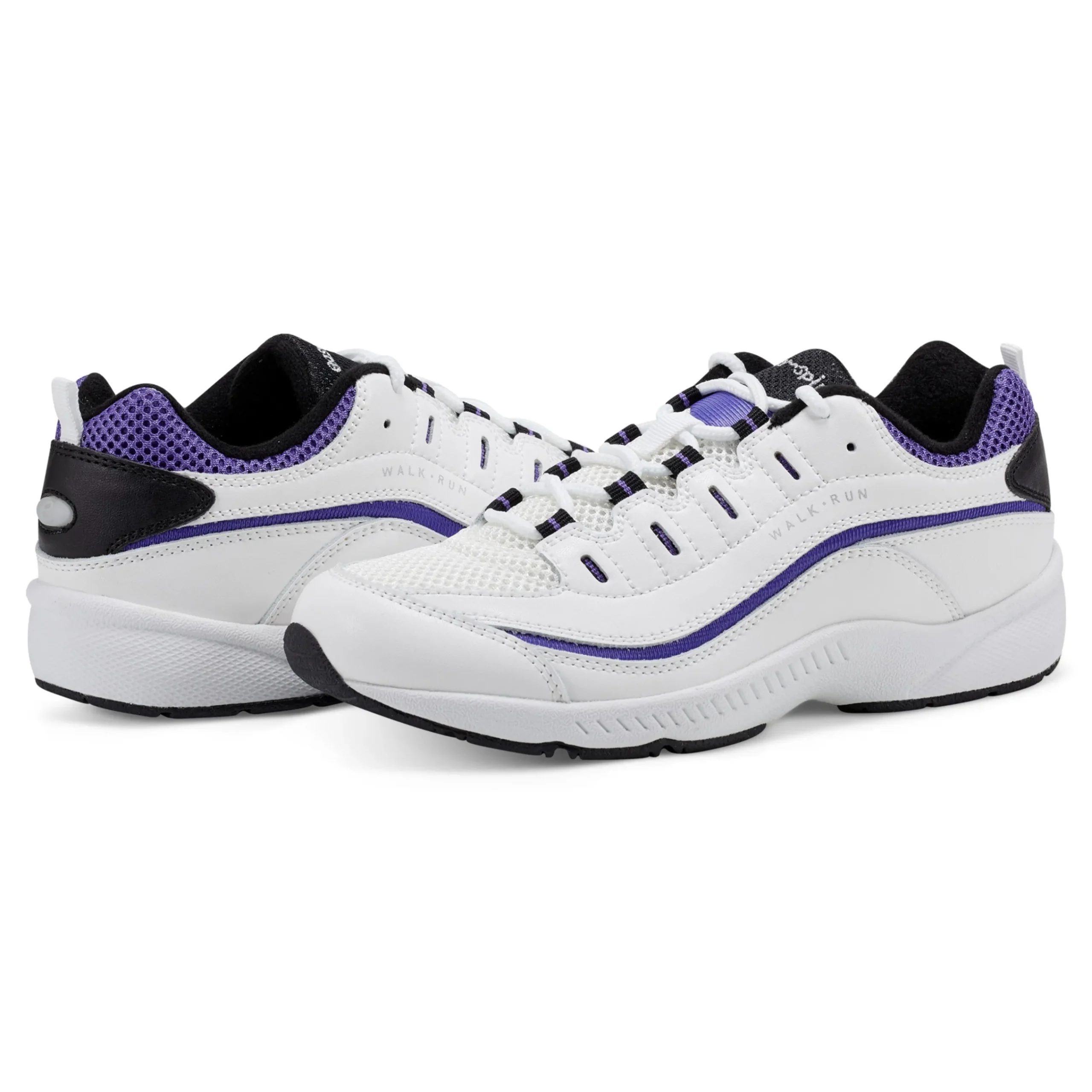 Sale Easy Spirit Romy Walking Shoes White/Purple