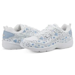 Online Easy Spirit Romy Walking Shoes White/BlueFloral