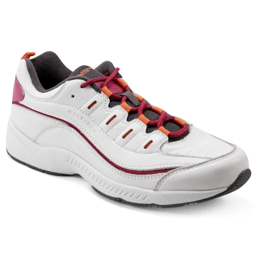 Discount Easy Spirit Romy Walking Shoes WhiteMulti