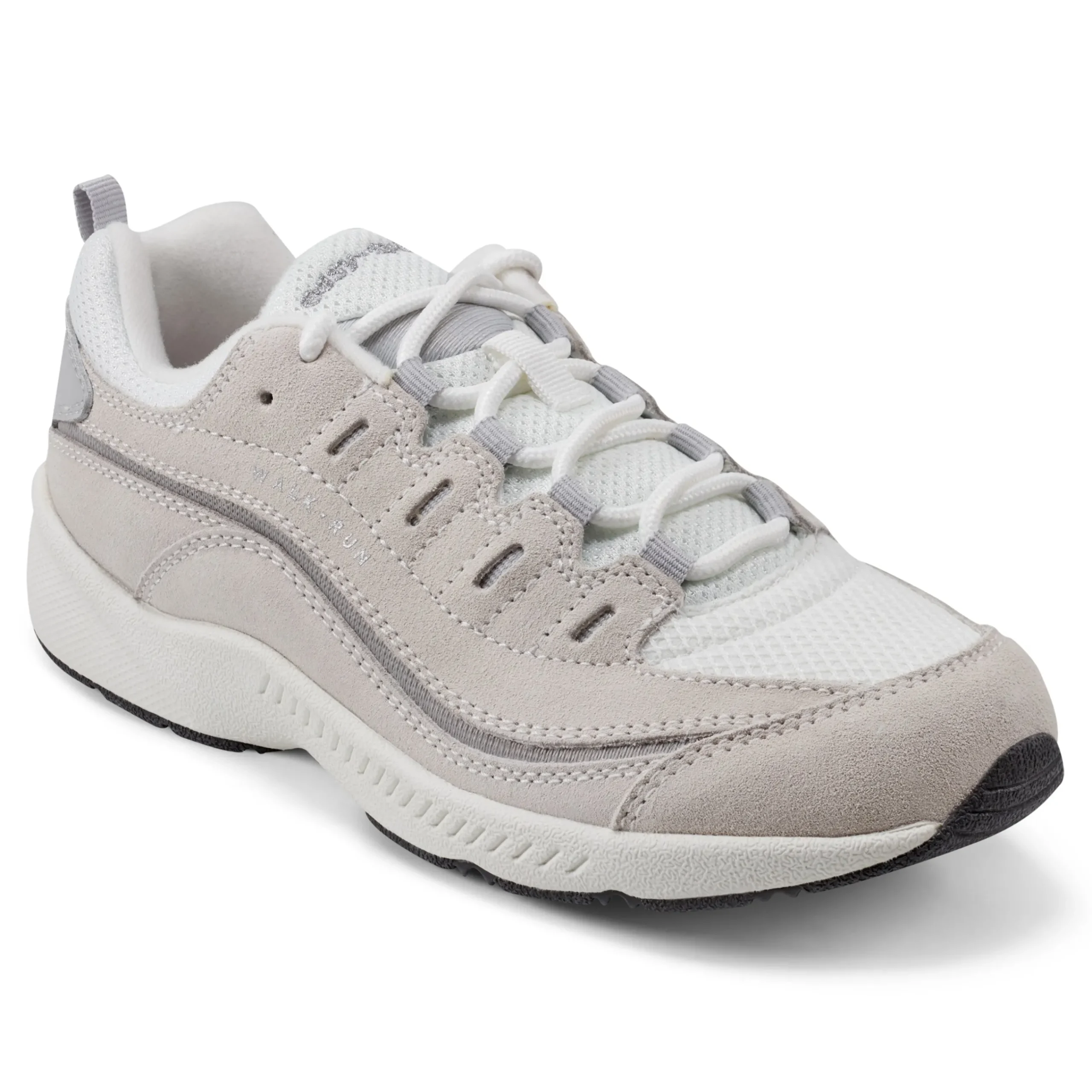Best Easy Spirit Romy Walking Shoes LightGreySuede