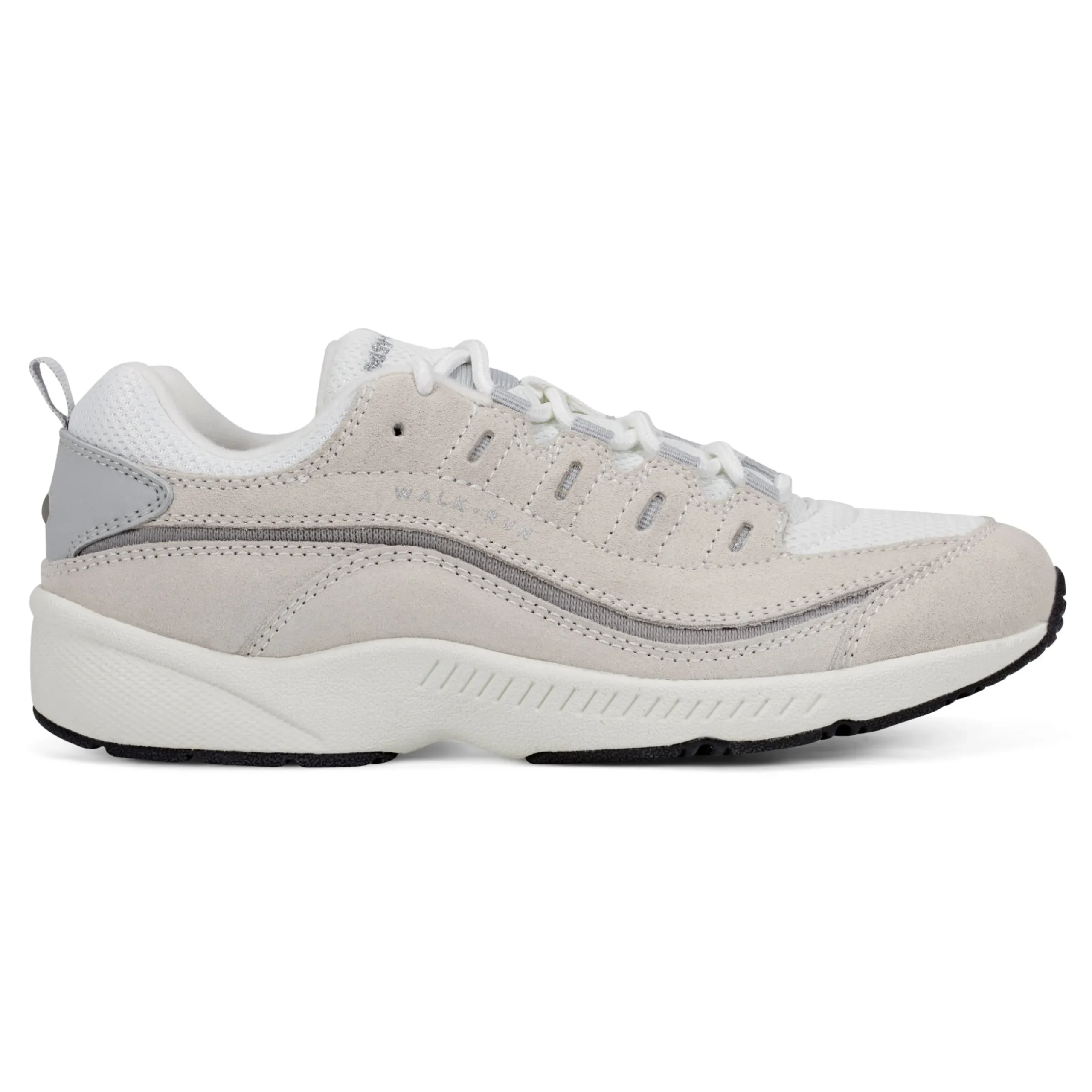 Best Easy Spirit Romy Walking Shoes LightGreySuede