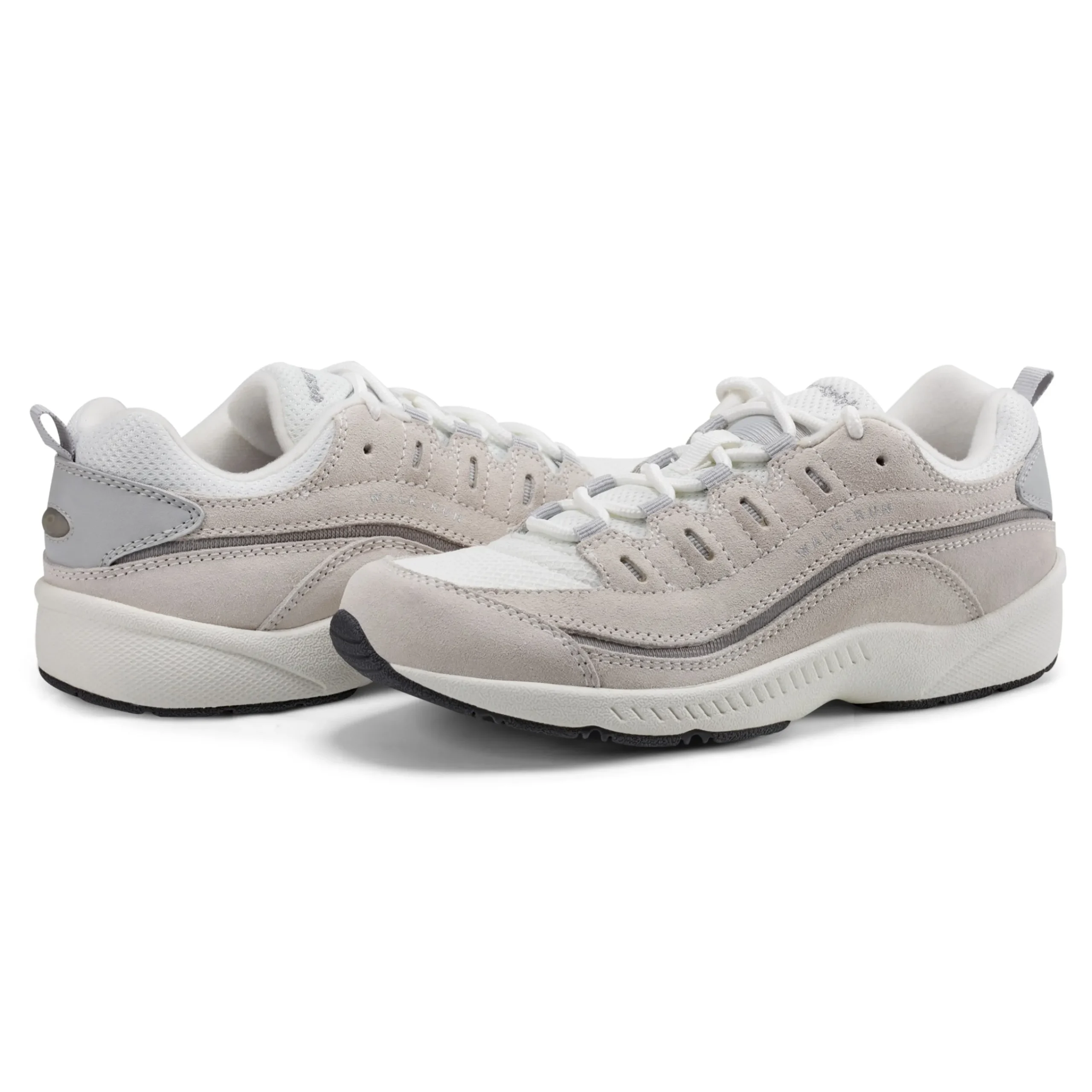 Best Easy Spirit Romy Walking Shoes LightGreySuede