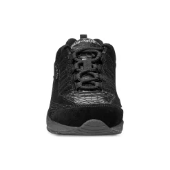 Online Easy Spirit Romy Walking Shoes BlackSnakeSuede