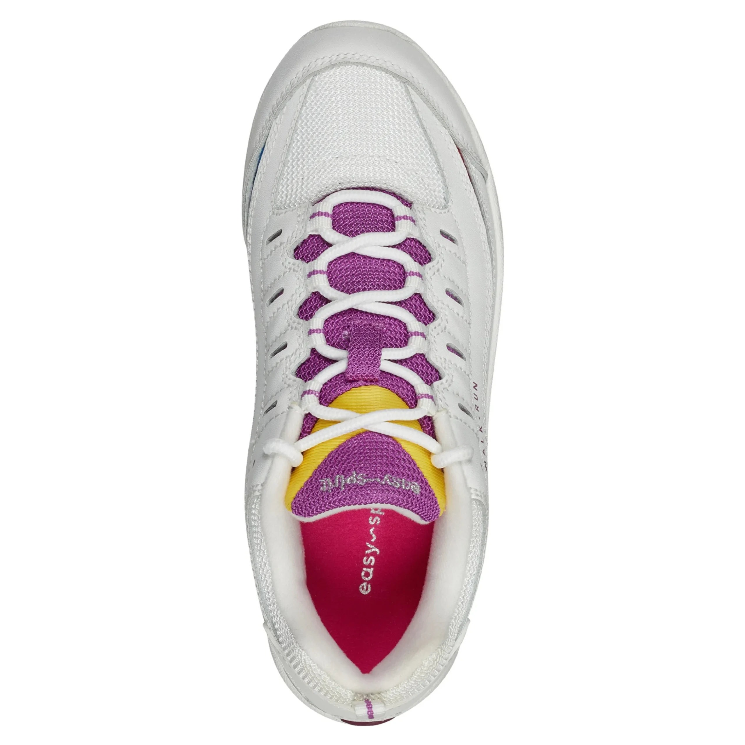 Clearance Easy Spirit Romy Walking Shoes White/Rainbow