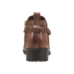 Hot Easy Spirit Roslyn Ankle Booties BrownLeather