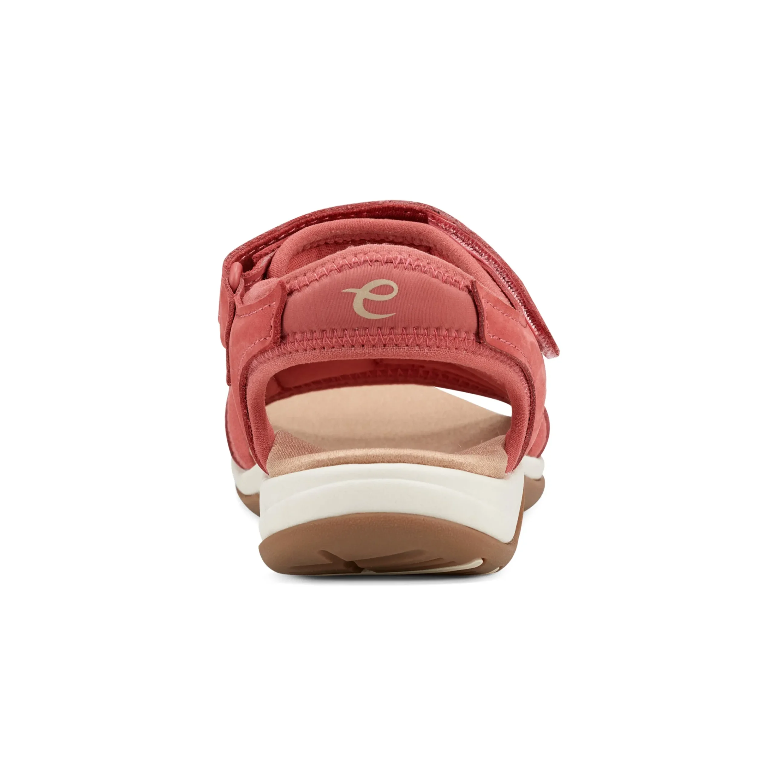 Hot Easy Spirit Saffy Flat Sandals Red