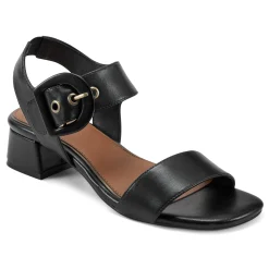 Online Easy Spirit Selina Heeled Sandals BlackLeather