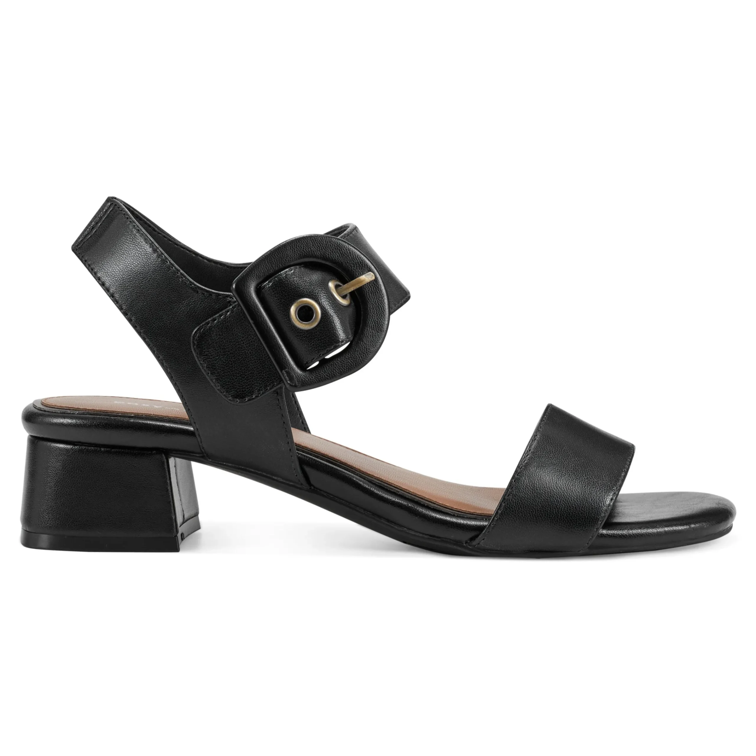 Online Easy Spirit Selina Heeled Sandals BlackLeather