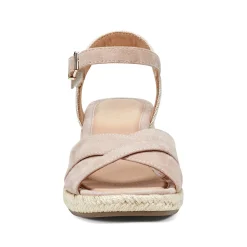 Sale Easy Spirit Shandra Wedge Sandals LightPinkSuede