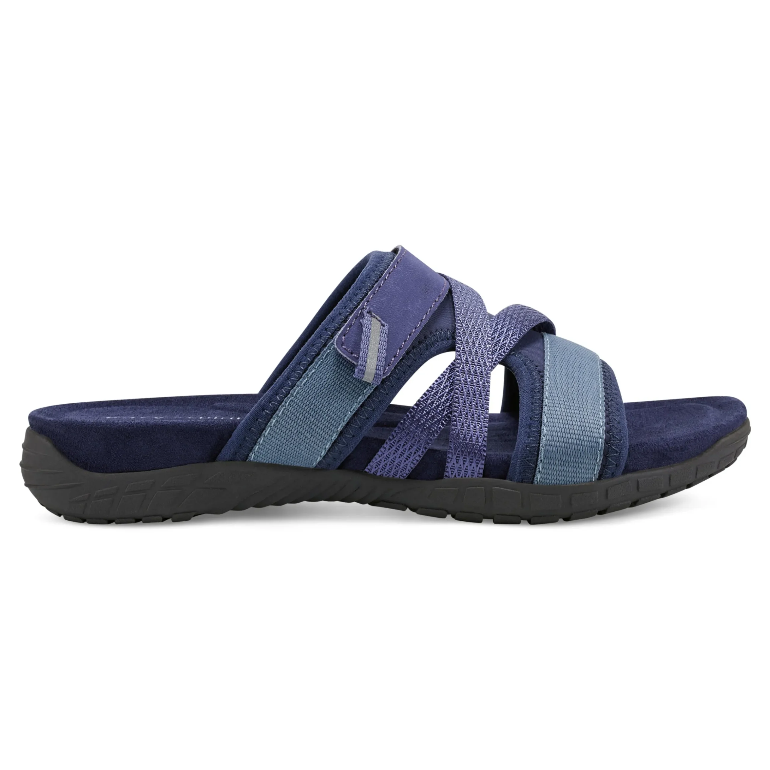 Hot Easy Spirit Shells Flat Sandals DarkBlueMulti