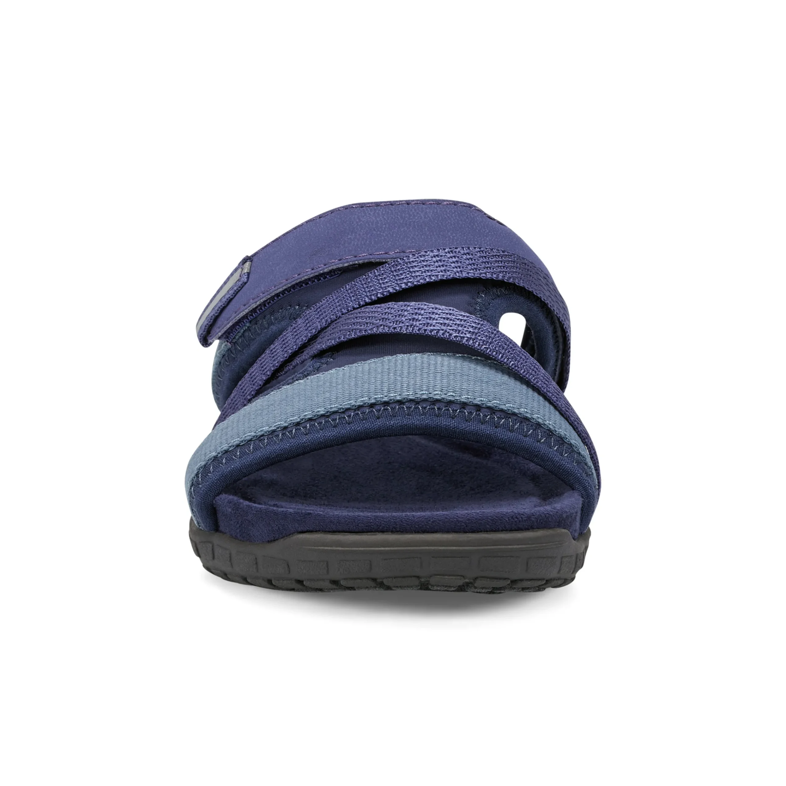 Hot Easy Spirit Shells Flat Sandals DarkBlueMulti