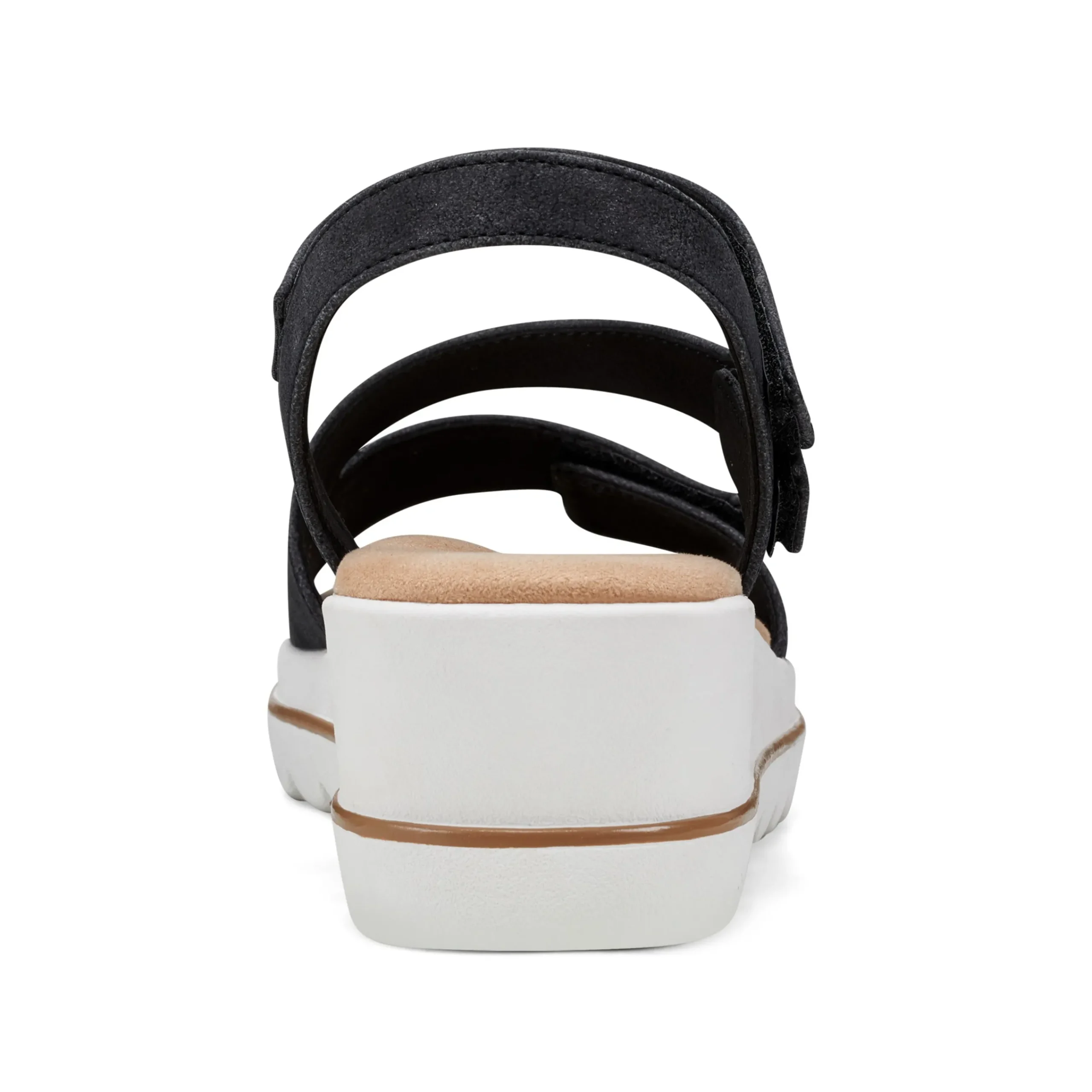Best Easy Spirit Shirley Platform Wedge Sandals Black