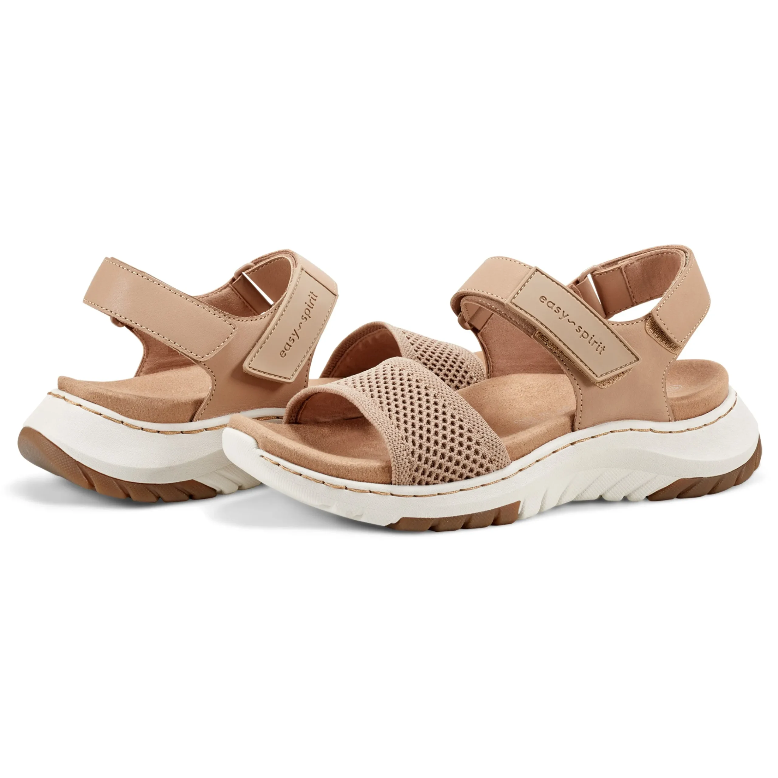 Easy Spirit Sway Casual Platform Sandals Natural