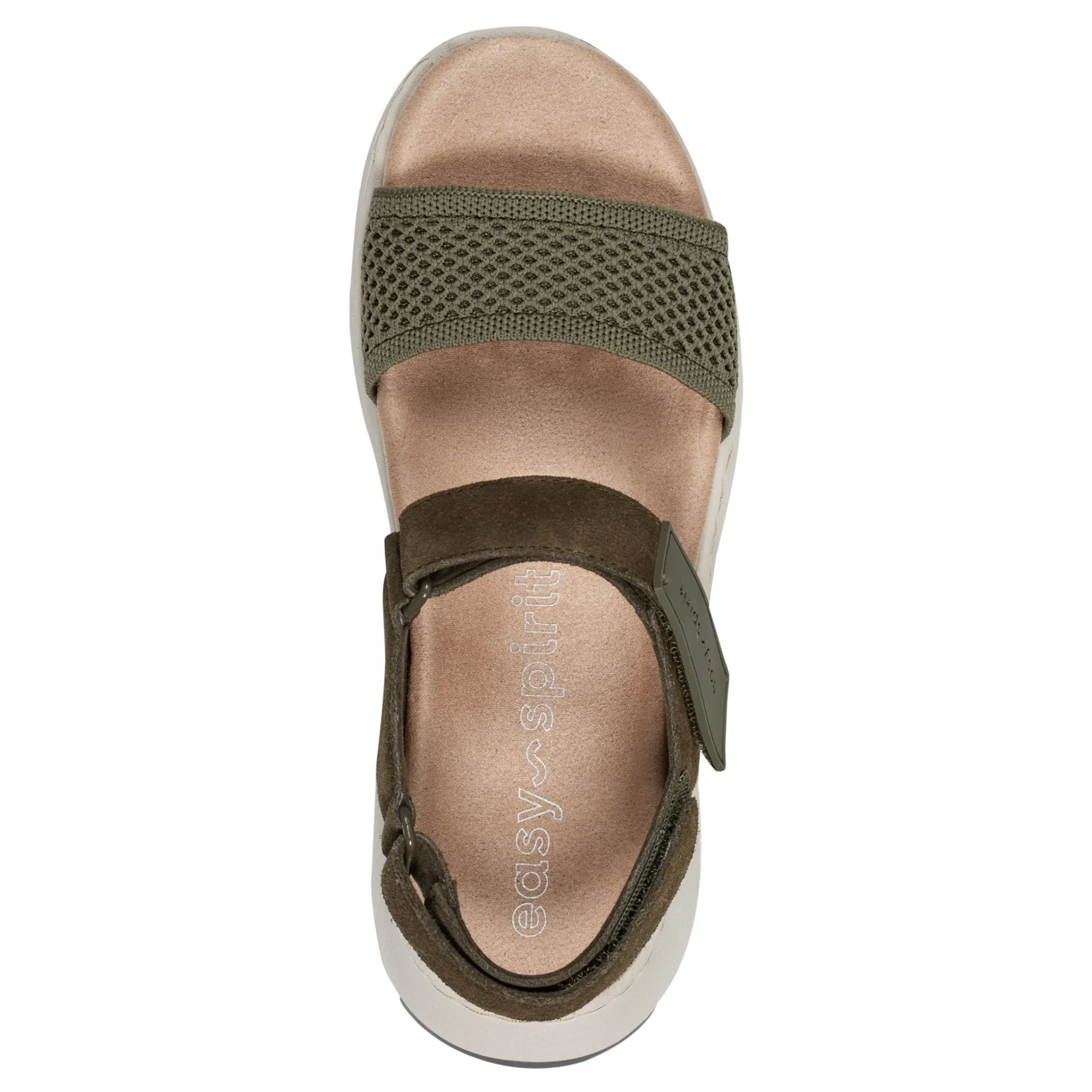 New Easy Spirit Sway Casual Platform Sandals DarkGreen