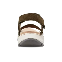 New Easy Spirit Sway Casual Platform Sandals DarkGreen
