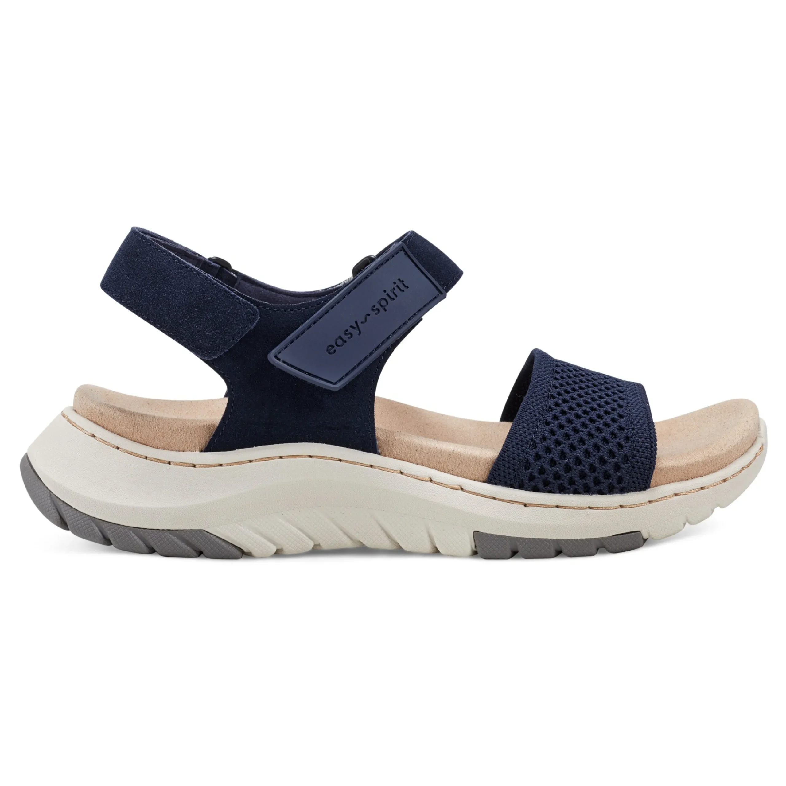 Clearance Easy Spirit Sway Casual Platform Sandals Navy
