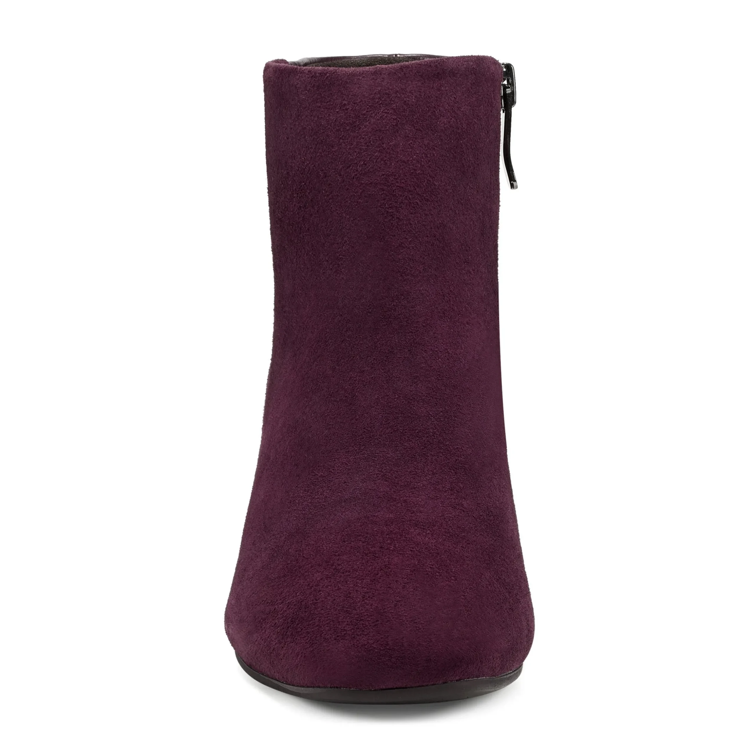 Best Easy Spirit Tamara Heeled Booties DarkPurpleSuede