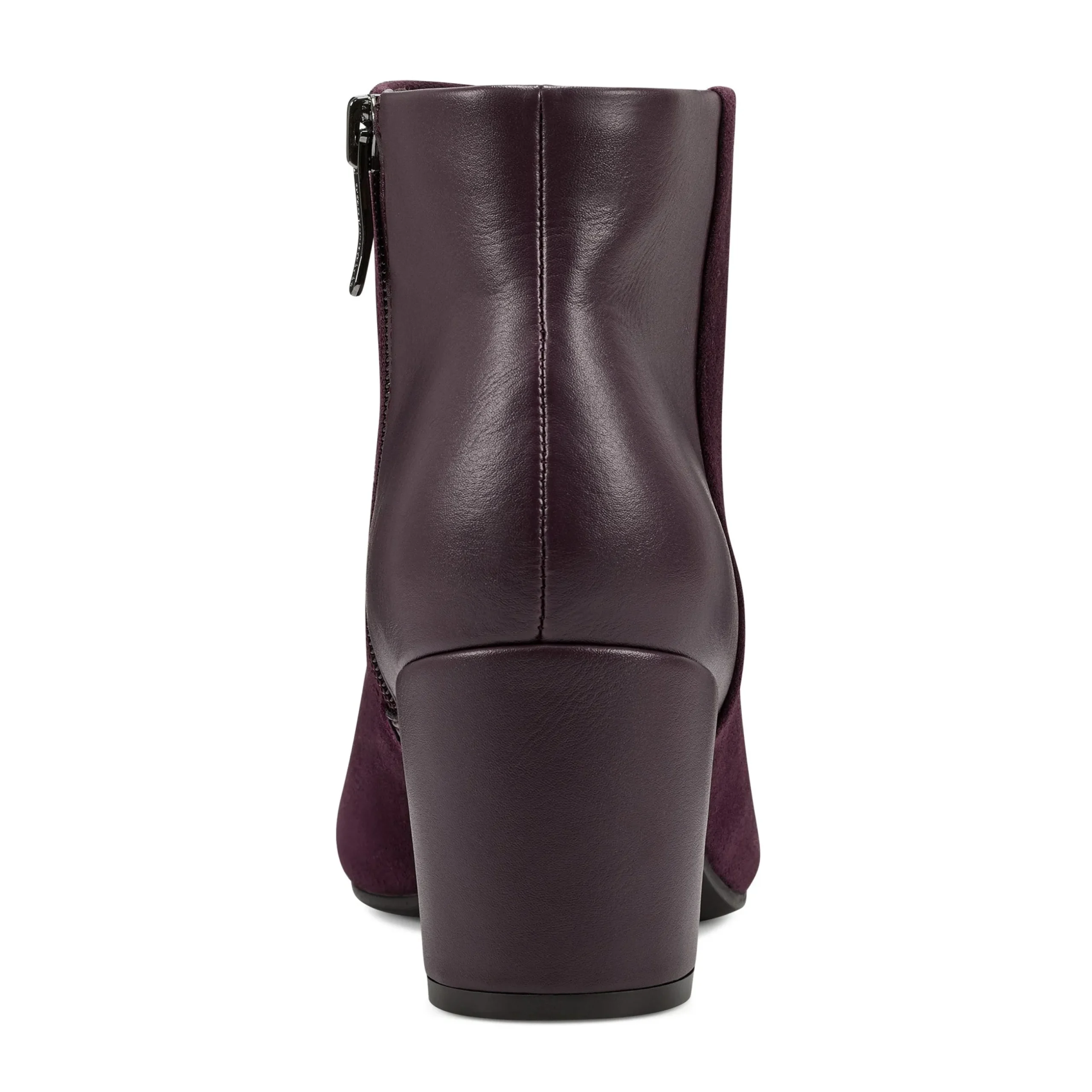 Best Easy Spirit Tamara Heeled Booties DarkPurpleSuede