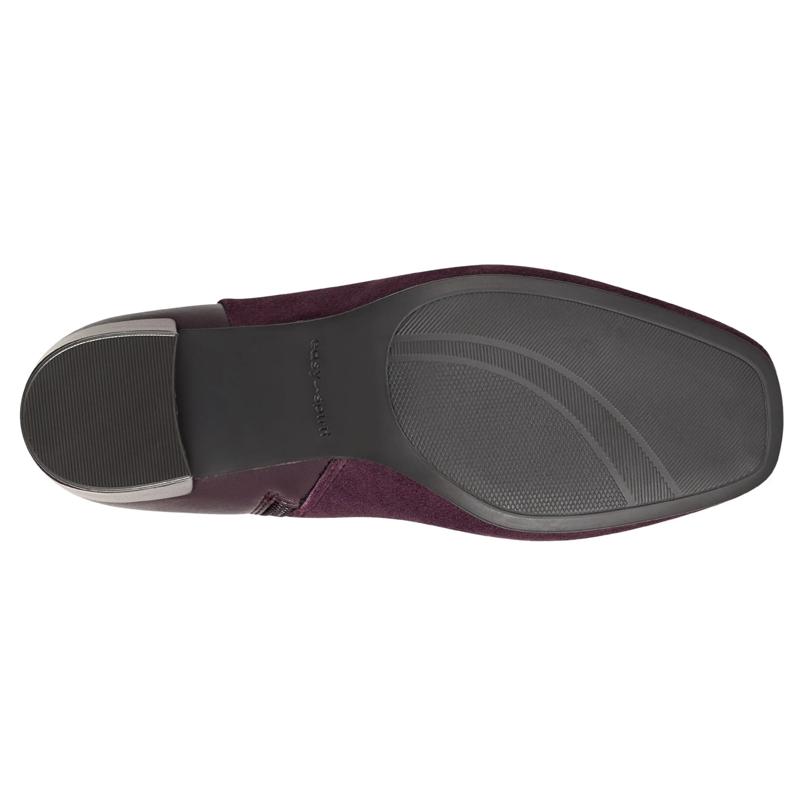 Best Easy Spirit Tamara Heeled Booties DarkPurpleSuede