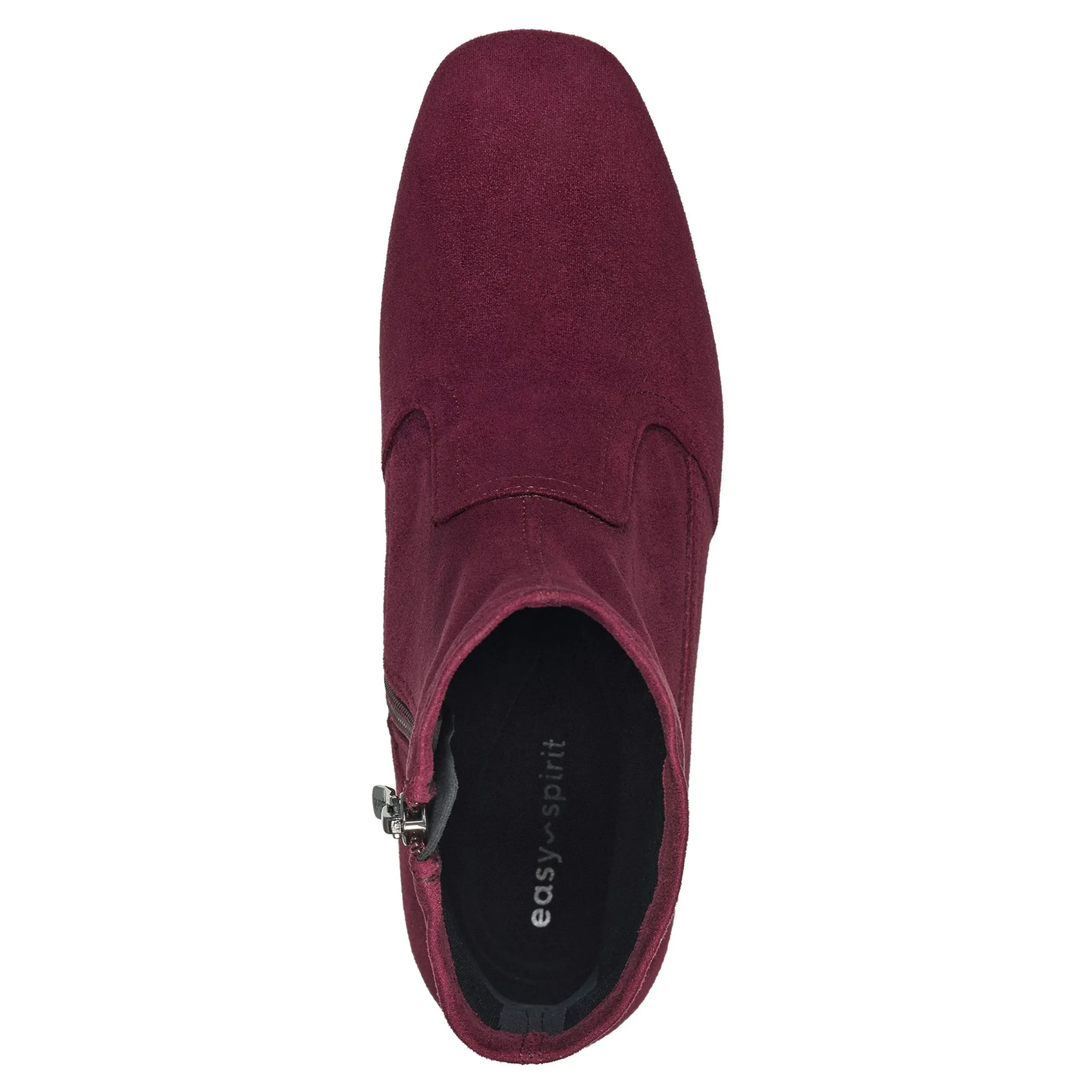 Outlet Easy Spirit Tami Heeled Booties WineSuede