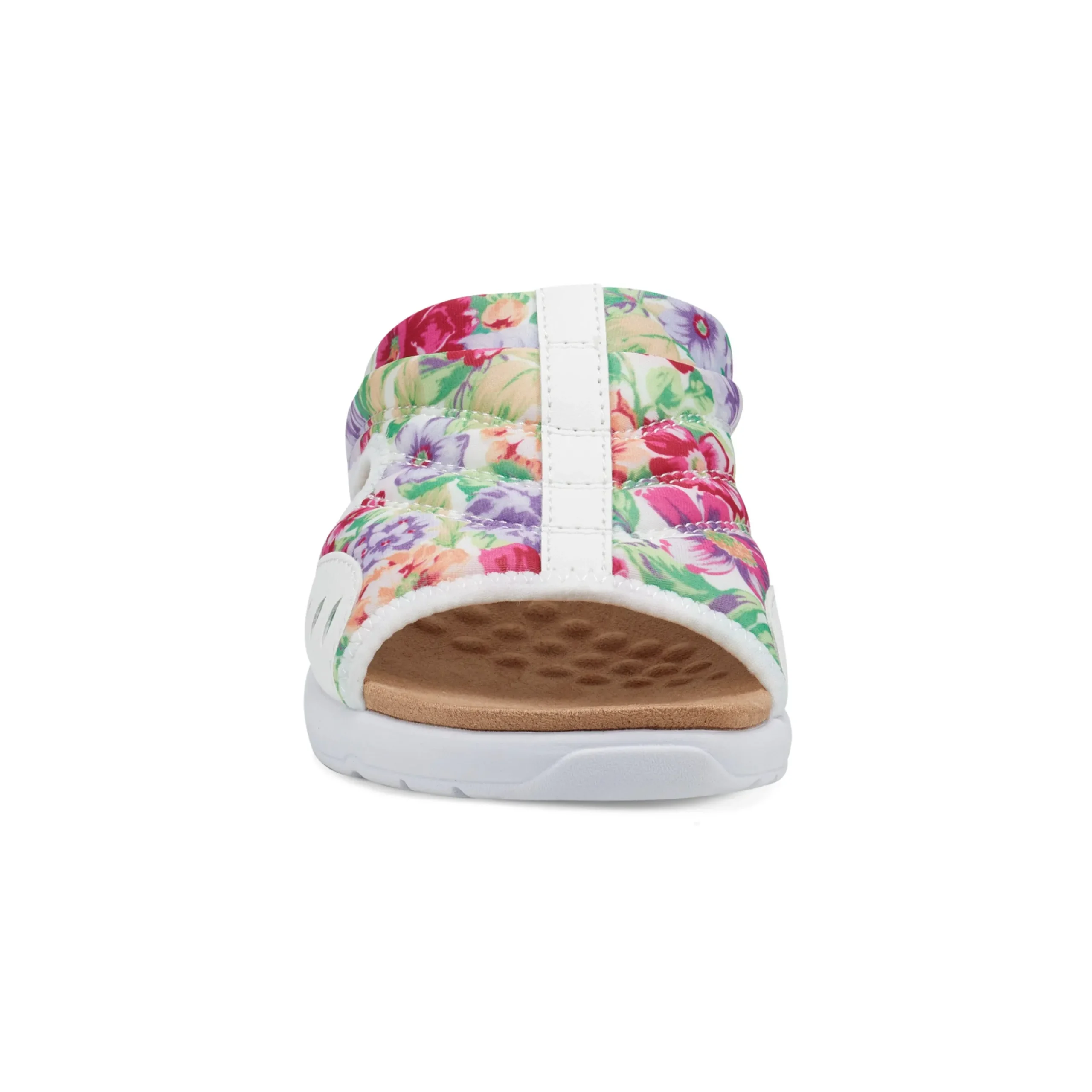 New Easy Spirit Traciee Slip On Sandals WhiteFloral