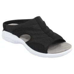 Clearance Easy Spirit Traciee Slip On Sandals BlackMultiFabric