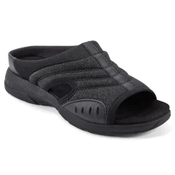 Outlet Easy Spirit Traciee Slip On Sandals BlackGlitter