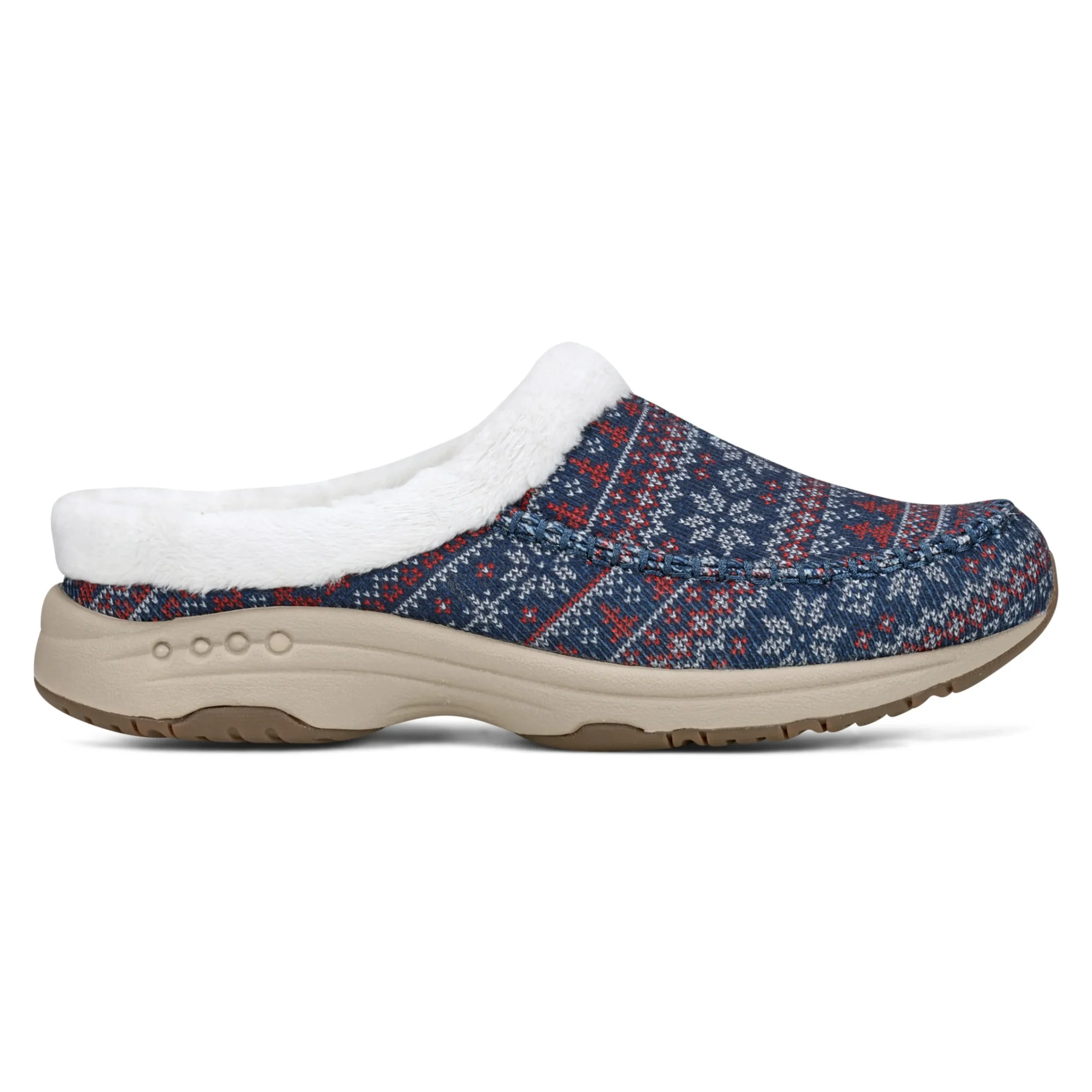 Sale Easy Spirit Travelfurr Clogs BlueFairIsle