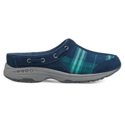Easy Spirit Travelport Clogs BlueGreenPlaid