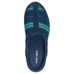 Easy Spirit Travelport Clogs BlueGreenPlaid