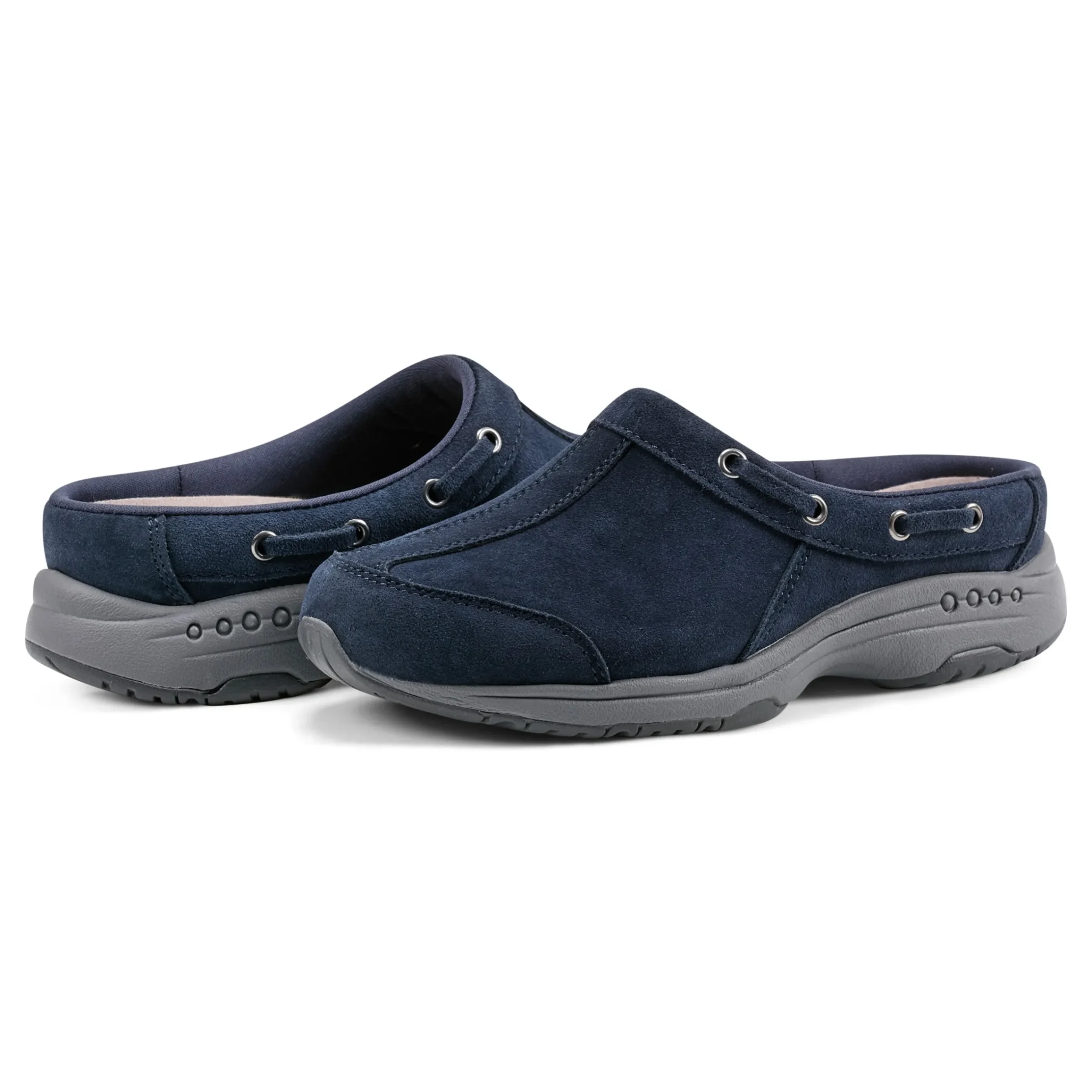 Discount Easy Spirit Travelport Clogs DarkBlueSuede