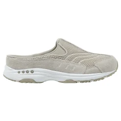 Discount Easy Spirit Traveltime Classic Clogs WoodashWhiteSuede