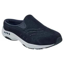 Outlet Easy Spirit Traveltime Classic Clogs NavySuedeMesh