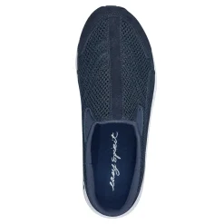 Outlet Easy Spirit Traveltime Classic Clogs NavySuedeMesh